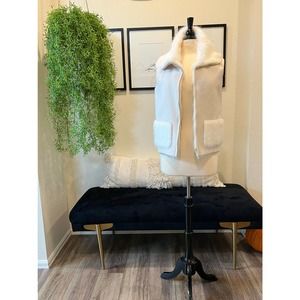Winter White Faux Fur Vest